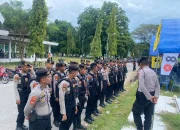 Pengamanan Kampanye Terbuka Paslon Cagub dan Cawagub di Kota Raha 