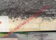 Peningkatan Jalan Lingkungan Gg Asdewan Desa Kalinilam Daerah Ketapang Diduga Asal Jadi