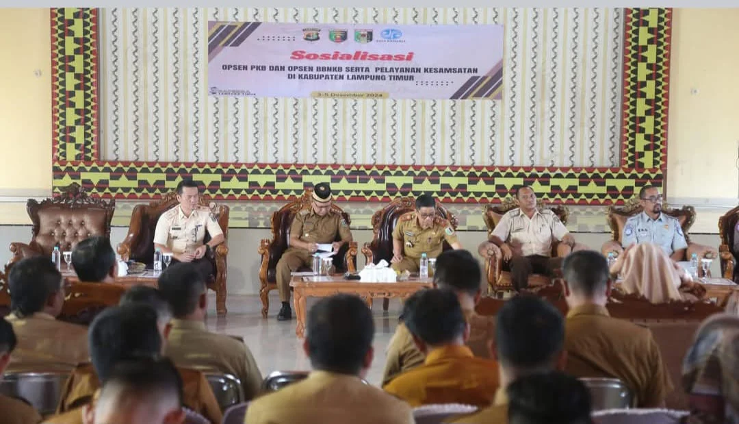 Bupati Lampung Timur DHAWAM RAHARJO gelar Sosialisasi Terkait Opsen Pajak Kendaraan bermotor IMG-20241203-WA0022