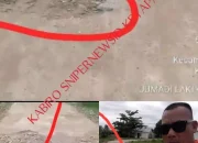 Karut Marut Hasil Pembagunan Jalan Rabat Beton Kelurahan Mulya Karta Daerah Ketapang Diduga Asal Jadi dan Kurang Pengawasan Dinas PU