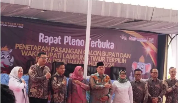 Ela-Azwar Resmi Terpilih Bupati dan Wakil Bupati Lampung Timur