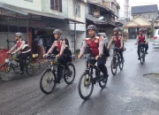 Patroli Sepeda Polres Aceh Tengah Demi Kedamaian dan Kenyamanan Masyarakat.