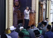 Safari Subuh di Mesjid Jami’k Ridwan Kapolres Aceh Tengah Ajak Tingkat kan Kepedulian Terhadap Keluarga