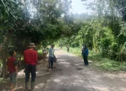 Warga Pekon Teba Pring Serentak Laksanakan Kerja Bakti Bersihkan Lingkungan