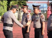 Sebanyak 42 Personel Polres Nias Terima Kenaikan Pangkat