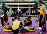 Dokkes Polres Pekalongan Gelar Latkatpuan Penanganan Korban Laka Lantas