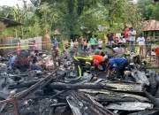 KEBAKARAN RUMAH DI LINGKUNGAN PANAIKANG, LEANG-LEANG, MAROS: KERUGIAN CAPAI RP 300 JUTA