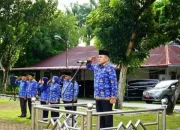 Plt Bupati Labuhanbatu Hj. Ellya Rosa Siregar,  diwakili Kepala Balitbang Zuhri,  melaksanakan upacara Hari Kesadaran Nasional 