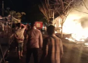 Polsek ,Koramil ,Damkar, Warga Bersinergi Padam kan Kebakaran Besar di Pasar Sp 4 Nyong Pidie Jaya.