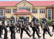Perkuat Kesiapan Pengamanan  Unjuk Rasa Sat Samapta Polres Pidie Jaya ,Gelar Latihan Dalmas