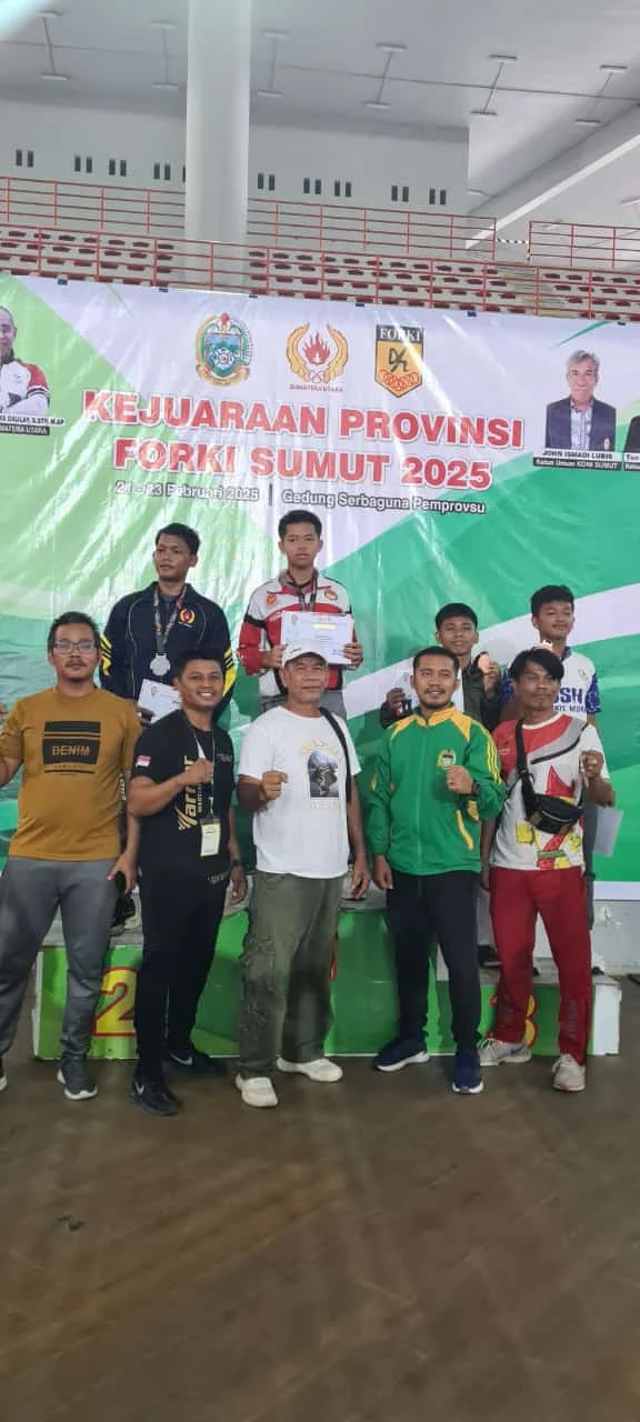FORKI KABUPATEN SERDANG BEDAGAI MERAIH 2 MENDALI PERUNGGU DI KEJURDA FORKI SUMUT 20 SD 23 februari 2025. IMG-20250223-WA0097(1)