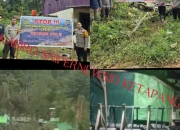 Gencar Sampaikan Himbauan Cegah PETI, Jajajran Polres Ketapang Pasang Spanduk Dan Sosialisasikan Ke Warga Untuk Hentikan Pertambangan Ilegal