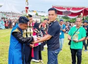 Ipda Brimen Sihotang Serahkan Piala, Kejuaraan Sergai Open Marching Ban Sukses