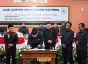 Bupati Pesawaran Dendi Ramadhona Sampaikan LKPJ Tahun 2024 dalam Rapat Paripurna Bersama DPRD