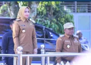 Perdana“Bupati Maya Pimpin Apel Gabungan Dilingkungan Pemkab.Labuhanbatu