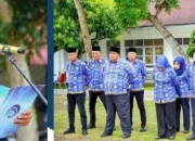 Apel Gabungan Rutin Mengelar Upacara Hari Kesadaran Nasional (HKN) Kab.Labuhanbatu