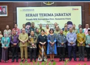 Bupati Maya Menghadiri Serah Terima Jabatan BPK Perwakilan Propinsi Sumatra Sumatra Utara