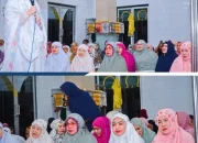 Bupati Maya Menyempatkan Sahur Bersama Masyarakat di Mesjid Agung Rantauprapat