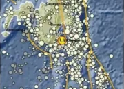 GEMPA BUMI TEKTONIK MENGGUNCANG BARAT LAUT MELONGUANE, SULAWESI UTARA