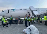Bea Cukai Kualanamu Sambut Kepulangan Kloter Pertama Jemaah Haji Embarkasi Medan