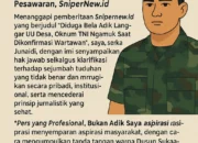 Hak Jawab Atas Pemberitaan Tendensius dan Tidak Berimbang oleh Media SniperNew.id