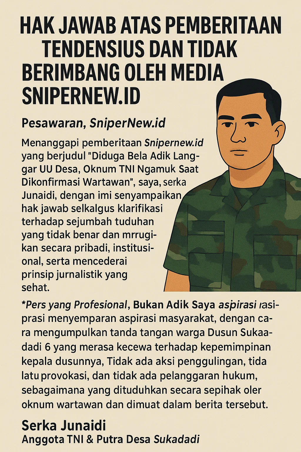 Hak Jawab Atas Pemberitaan Tendensius dan Tidak Berimbang oleh Media SniperNew.id file_00000000ce44622fbdee12991ae4fce4