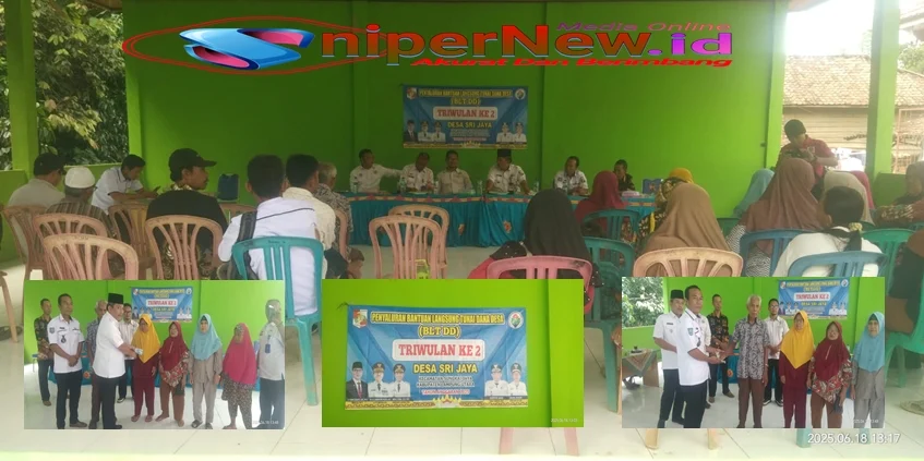 Pembagian BLT DD Desa Srijaya
