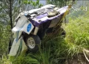 Rem Blong, Mobil SAMPRI Masuk Jurang di Tele: 1 Tewas, 8 Luka-Luka”