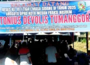 Anggota DPRD Kota Medan Antonius Devolis Tumanggor Gelar Reses ke III Masa Sidang III Tahun 2025