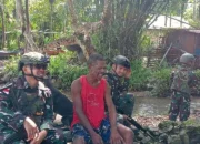 Satgas Yonif 642/Kps Perkuat Keamanan Kampung Kiruru, Wujud Nyata TNI Sebagai Pelindung Rakyat