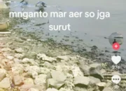 Fenomena Langka! Air Laut Surut di Gorontalo Utara, Warga Pesisir Waspada