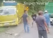 Kembali Terjadi, Truk Terperosok, Warga Gotong Royong Evakuasi