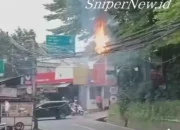 Kebakaran Kabel Listrik PLN di Jagakarsa Hebohkan Warga