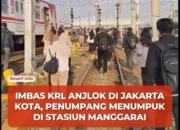 KRL Anjlok di Jakarta Kota, Aktivitas Ekonomi Terhambat