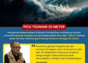 Buol dan Tolitoli Terancam Gempa Dahsyat, BMKG: Tinggal Menunggu Waktu