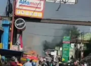 Kebakaran Angkutan Umum di Sukabumi Sebabkan Kemacetan 