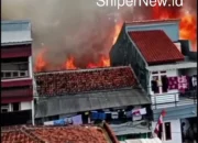 Kebakaran Hebat Landa Permukiman di Jalan Cilentah Bandung