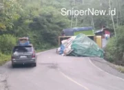 Truk Alami Kecelakaan di Tanjakan Sedayu, Evakuasi Masih Menunggu Derek