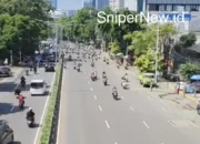 Ribuan Ojol Iringi Rekan ke Peristirahatan Terakhir, Jalan Protokol Jakarta Memutih oleh Solidaritas