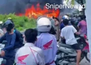 Kebakaran Hebat Landa Ruko di Way Halim Bandar Lampung