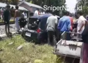 Kecelakaan Kereta Api dan Minibus di Pariaman, Empat Penumpang Terselamatkan