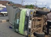 Kecelakaan Ketiga Sepekan di Jalan Raya Natar Libatkan Truk PT Wings Group