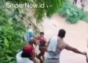 Siswa SD di Padanglawas Utara Hadapi Kesulitan Menyebrang untuk Sekolah