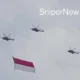 Helikopter Hiasi Langit Tangsel Bawa Merah Putih, Warga Kagum Sambut Gladi Resik HUT ke-80 TNI AU