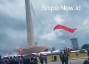 Bendera Merah Putih Robek Saat Gladi HUT TNI di Monas