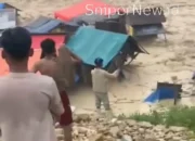 Puluhan Camp Penambang di Marisa Hanyut Diterjang Banjir Deras