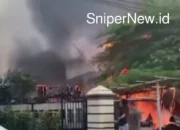 Kebakaran Hebat Landa Bangunan di Jalan Sei Bengawan Medan, Warga Diminta Tetap Waspada