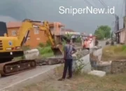 Perbaikan Jembatan Dekat SDN 02 Ponolawen Kesesi, Pengendara Diminta Gunakan Jalur Alternatif