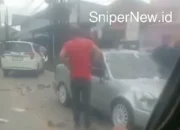Kecelakaan Mobil dan Motor Terjadi di Sekitar Masjid At-Taubah Cilegon Pagi Ini