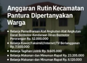 Anggaran Rutin Kecamatan Pantura Dipertanyakan Warga